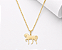 Colar cavalo em ouro 18k. - Imagem 1