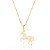 Colar cavalo prata 925 banhado ouro 18k. - Imagem 2