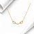 Colar mini bridão prata 925 banhado ouro 18k. - Imagem 1