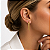 Brinco Bamboo prata 925 banhado a ouro 18k - Imagem 2