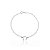 Pulseira  ferradura  zirconia  cravejada prata  925 - Imagem 2