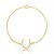 Pulseira ferradura  prata  925 banhada ouro 18k - Imagem 2