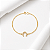 Pulseira ferradura prata 925 banhada ouro 18k - Imagem 1