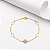 Pulseira trevos ouro 18k - Imagem 1