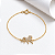 Pulseira cavalo cravejada em prata 925 banhada ouro 18k - Imagem 1