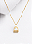Colar estribo cravejado em ouro 18k - Imagem 1