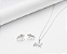 Conjunto brinco e colar mini horse prata 925. - Imagem 1