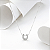 Colar ferradura cravejado ouro branco - Imagem 1