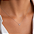 Colar ferradura cravejado ouro branco - Imagem 2
