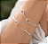 Bracelete meio bridão cravejado prata 925 - Imagem 2