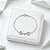 Pulseira bridão baby cravejado prata 925 - Imagem 1