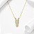 Colar carinha moissanite ouro 18k - Imagem 1