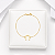 Pulseira ferradura ouro18k - Imagem 1