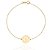 Pulseira  mandala ferradura  vazada ouro 18k - Imagem 2