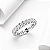 Aliança inteira zirconia cravejada prata 925 - Imagem 1