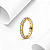 Aliança inteira zirconia cravejada prata 925 banhada ouro - Imagem 1