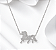 Colar cavalo cravejado em prata 925 - Imagem 1