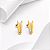 Brinco carinha personalizada ouro 18k - Imagem 1