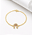 Pulseira ferrdura ponto de luz lilas prata 925 banhado ouro o - Imagem 1