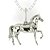 Colar cavalo 3d em prata 925 - Imagem 1