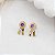 Conjunto escarapela prata 925 banhado ouro 18k - Imagem 2