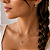 Conjunto escarapela prata 925 banhado ouro 18k - Imagem 2