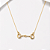 Colar bridão baby cravejado em ouro 18k - Imagem 1