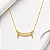 Colar obstaculo cravejado prata 925 banahdo a ouro - Imagem 1
