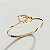 Bracelete estribo twins prata 925 banhado a ouro 18k - Imagem 2