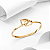 Bracelete estribo twins prata 925 banhado a ouro 18k - Imagem 1