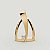 Colar estribo Arch prata 925 banhado a ouro 18k - Imagem 2