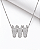 Colar Équos triade zirconia cravejada prata 925 - Imagem 1