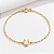 Pulseira ferradura Lumieri em prata 925 banhada a ouro 18k - Imagem 1
