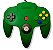 Controle Original Verde (com analógico estilo Game Cube) - N64 - Imagem 2
