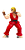 Boneco Ken (Street Fighter) - 8 cm - Imagem 2