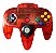 Controle translúcido Vermelho - N64 - Imagem 2