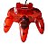 Controle translúcido Vermelho - N64 - Imagem 3
