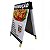 Cavalete de madeira envelopado banner 80x100cm - Imagem 2