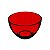 Bowl acrílico vermelho 6 peças - Kos - Imagem 1