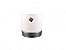 Vaso Redondo 10CM de Cerâmica branco com prato- Enjoy - Imagem 1
