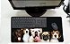 Mouse Pad / Desk Pad Grande 30x70 Linha Pets - Cachorros Amigos - Imagem 1