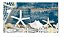 Quadro Decorativo Nautico Azul Marinho Estrela Branca - diversos tamanhos - Imagem 1