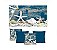 Quadro Nautico Estrela Branca Marinho + 4 capas de almofadas - diversos tamanhos - Imagem 1