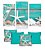 Quadro Nautico Estrela do Mar Branca Tiffany  TRIO + 4 capas de almofada - Imagem 1