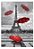 Quadro Paris Guarda Chuva Vermelho Vertical - Imagem 1
