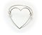 Bracelete de Prata Coração Vazado Grande - Imagem 3