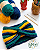 Turbante Brasa 💚💛💙 - Imagem 1