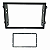 Moldura 2din" 2470 Gm Onix Chevrolet - Preta - Imagem 1