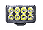 Farol Auxiliar Retangular 8 Leds - 24W - Tech One. - Imagem 3