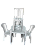JOGO DE MESA C/ 4 CADEIRAS BISTRO ARCOS BRANCA - Imagem 1